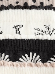 Black/White Safari Ankle Sock 4 Pack - Image 6 of 7