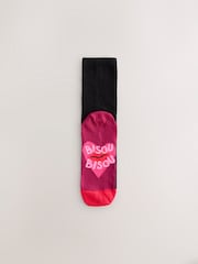Bisou Slogan Footbed Ankle Socks 4 Pack - Image 4 of 6