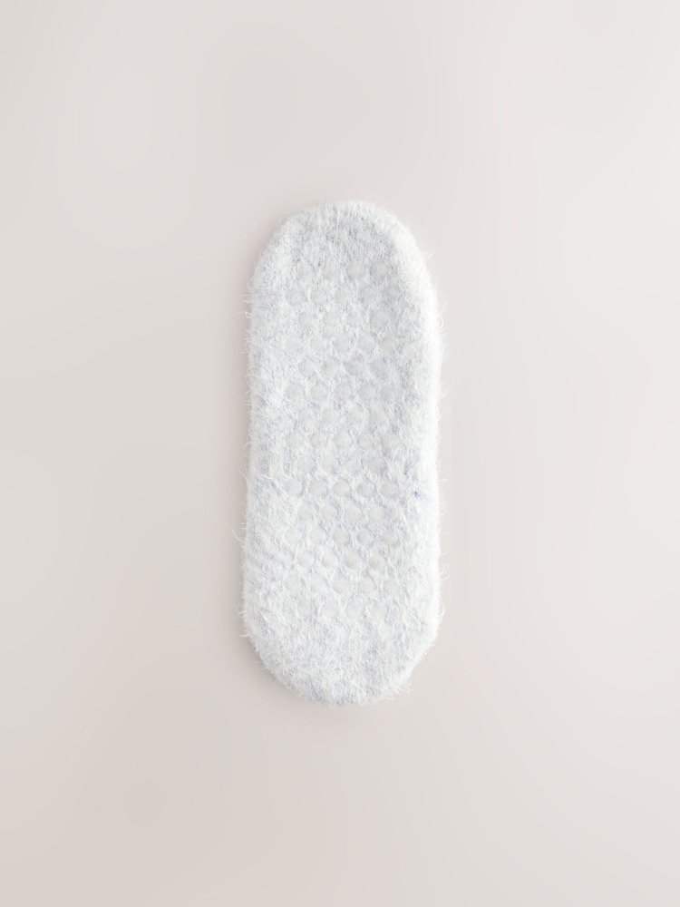 Pale Grey Bunny Footsie Slippers - Image 2 of 4