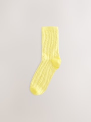 Vert/jaune floral - Paquet de chaussettes de cheville 4 - Image 4 de 7