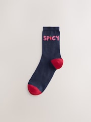 Estampado de pimientos - Pack de 4 pares de calcetines tobilleros - Imagen 5 de 7