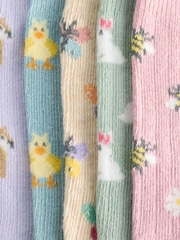 Spring Animals Invisible Socks 5 Pack - Image 7 of 8