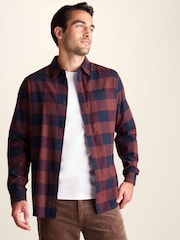 Tog 24 Blue Marcel Brushed Flannel Check Shirt - Image 1 of 7
