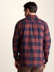 Tog 24 Blue Marcel Brushed Flannel Check Shirt - Image 3 of 7