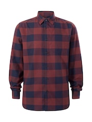 Tog 24 Blue Marcel Brushed Flannel Check Shirt - Image 7 of 7