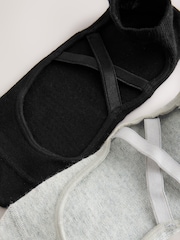 Black/Grey Yoga Invisible Socks 2 Pack - Image 5 of 5