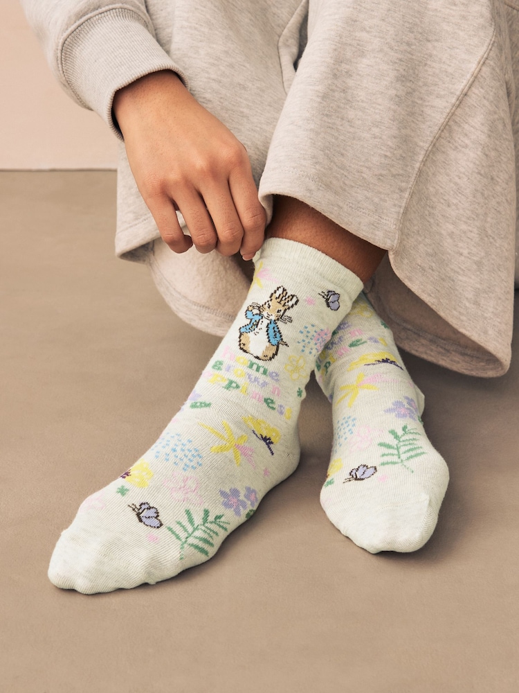 Pink/Blue Peter Rabbit Boxed Socks 1 Pack - Image 1 of 7