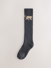 Leopard Welly Socks 2 Pack - Image 2 of 5