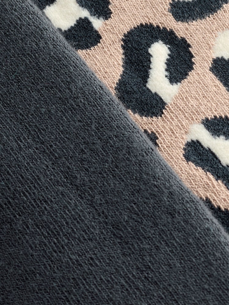 Leopard Welly Socks 2 Pack - Image 4 of 5
