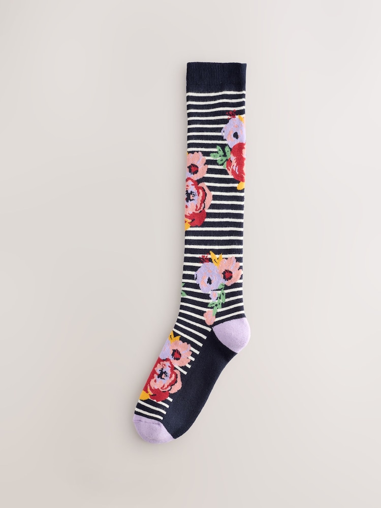 Rosa geblümt - Gummistiefelsocken im 2er-Pack - Bild 2 von 5 Rosa geblümt - Gummistiefelsocken im 2er-Pack - Bild 2 von 5