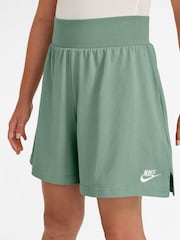 Nike Steam Green 100% Cotton Jersey Shorts - Image 2 of 4