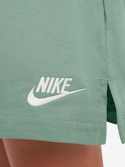 Nike Steam Green 100% Cotton Jersey Shorts - Image 4 of 4