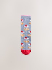 Valentines Cats Ankle Socks 4 Pack - Image 2 of 7