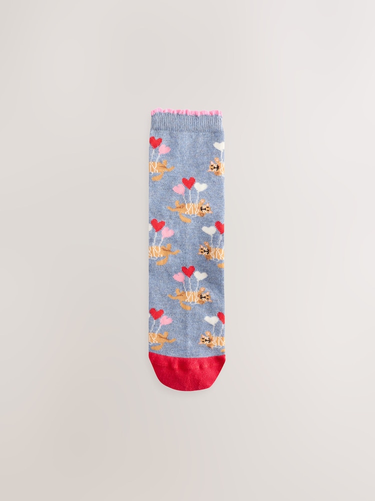 Valentines Cats Ankle Socks 4 Pack - Image 2 of 7