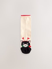 Valentines Cats Ankle Socks 4 Pack - Image 3 of 7