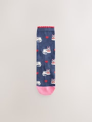 Valentines Cats Ankle Socks 4 Pack - Image 4 of 7