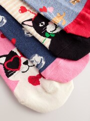 Valentines Cats Ankle Socks 4 Pack - Image 7 of 7