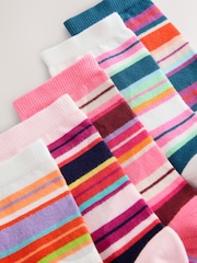 Multi Bright Stripe Ankle Socks 5 Pack - Image 7 of 8