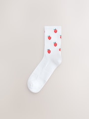 Fruit Cushion Sole Ribbed Sport Ankle Socks 3 Pack With Arch Support - Image 4 of 4