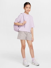 Сиреневый с принтом Doll - Nike Sportswear Short Sleeve 100% Cotton T-Shirt - Image 4 of 6