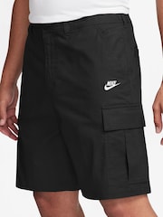 Nike Black Yellow Club Woven Cargo Shorts - Image 3 of 4