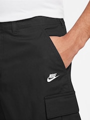 Nike Black Yellow Club Woven Cargo Shorts - Image 4 of 4