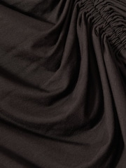 Reiss Burgundy Riyo Jersey Ruched Top - Image 6 of 6