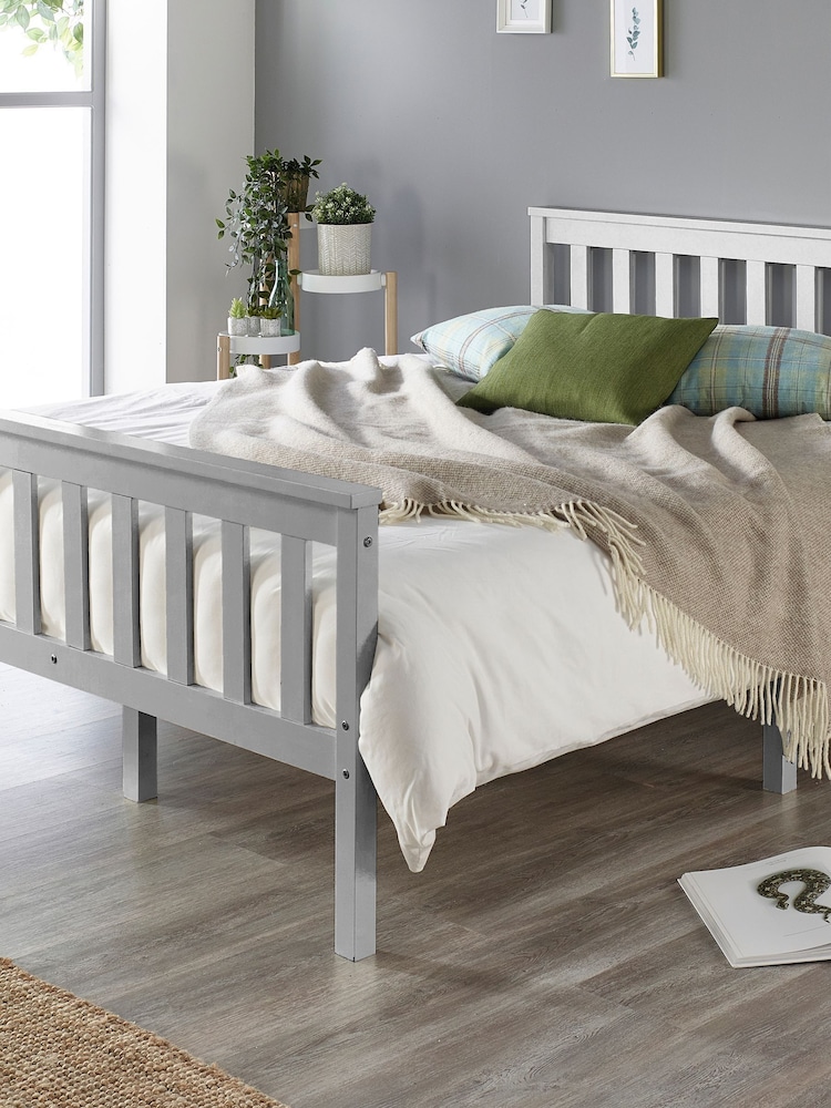 Aspire Furniture Grey Atlantic Wooden Bed - Image 3 of 3