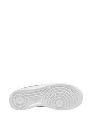 Nike White/Thunderstorm Blue Air Force 1 Youth Trainers - Image 4 of 4