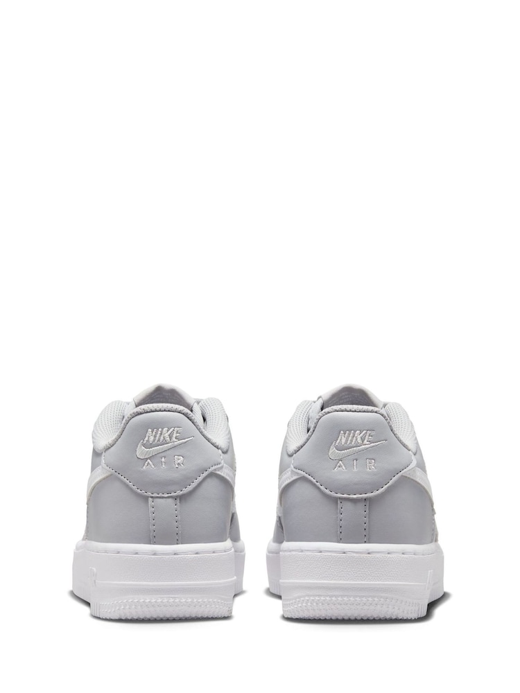 Gris loup/blanc - Baskets Nike Air Force 1 enfant - Image 4 of 9