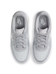 Nike Wolf Grey/White Air Force 1 Youth Trainers - Image 5 of 9