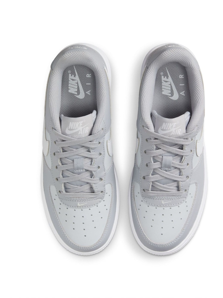 Gris loup/blanc - Baskets Nike Air Force 1 enfant - Image 5 of 9