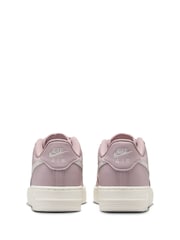 Nike Pink Particle Air Force 1 Youth Trainers - Image 4 of 9