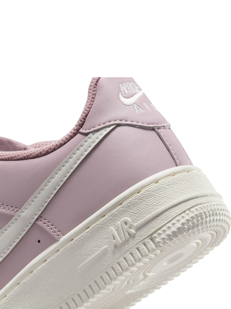 Nike Pink Particle Air Force 1 Youth Trainers - Image 9 of 9