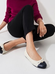 Crew Clothing Company Natural Quilted Pumps - Image 1 of 4
