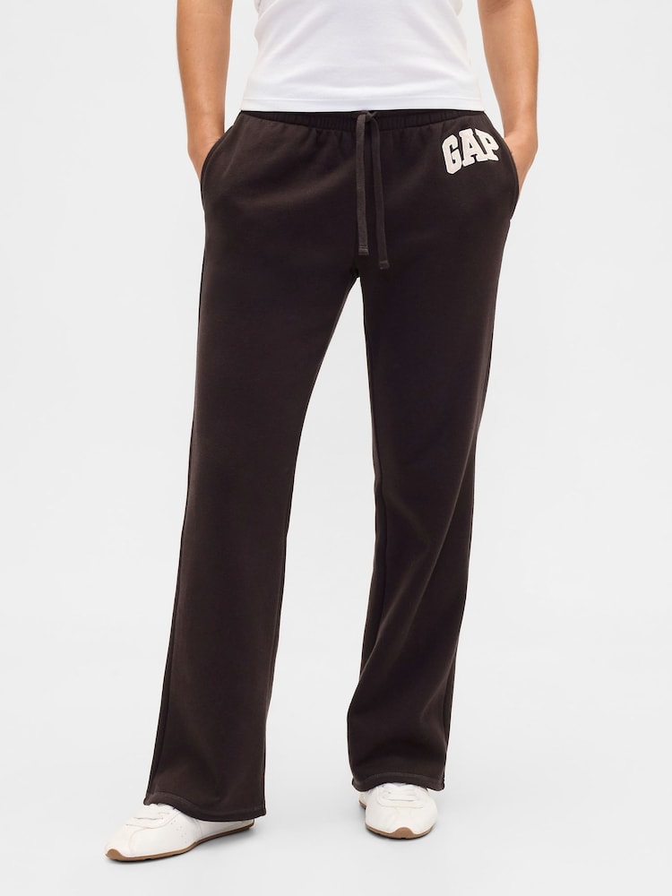 Gap Brown Logo Straight Joggers - Image 1 of 5 Gap Brown Logo Straight Joggers - Image 1 of 5