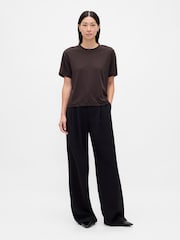 Gap Brown Supima® Cotton Relaxed T-Shirt - Image 3 of 4