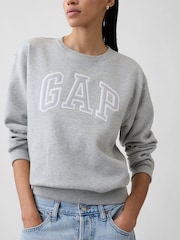 Gap Grey Logo Sweatshirt - Image 4 of 5