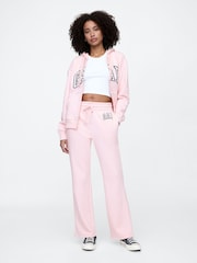 Gap Light Pink Logo Straight Joggers - Image 3 of 5