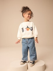 Cream Halloween Crew Sweatshirt (3mths-7yrs) - Image 3 of 7