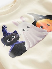 Cream Halloween Crew Sweatshirt (3mths-7yrs) - Image 7 of 7