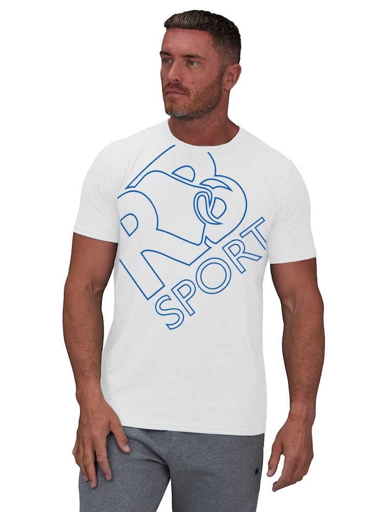 Raging Bull Sport Graphic White T-Shirt - Image 1 of 1