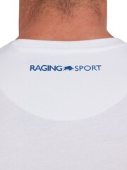 Raging Bull Sport Graphic White T-Shirt - Image 3 of 4
