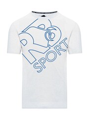 Raging Bull Sport Graphic White T-Shirt - Image 4 of 4