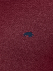 Raging Bull Red Classic Crew Neck Knit Jumper - Image 3 of 4