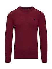 Raging Bull Red Classic Crew Neck Knit Jumper - Image 4 of 4