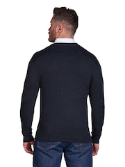Raging Bull Classic V-Neck Knit Black Jumper - Image 2 of 6