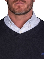 Raging Bull Classic V-Neck Knit Black Jumper - Image 3 of 6