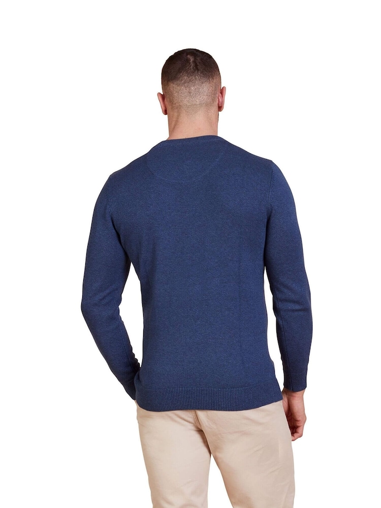 Raging Bull Blue Classic Crew Neck Knit Jumper - Image 2 of 5
