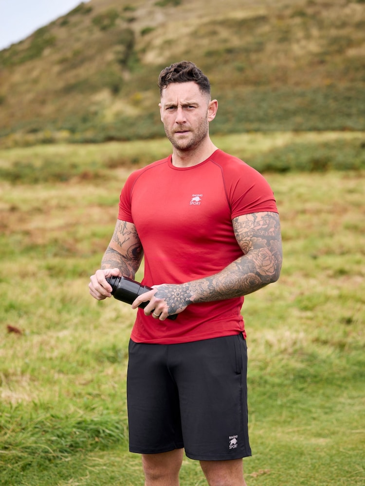 Rojo - Raging Bull Red Performance Back Print T-Shirt - Imagen 1 de 4 Rojo - Raging Bull Red Performance Back Print T-Shirt - Imagen 1 de 4
